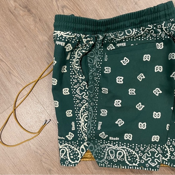 Rhude Paisely Bandana Print Drawstring Shorts Small - Picture 7 of 9